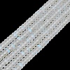 Frosted Transparent Glass Beads Strands FGLA-M002-01I-1