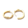Clear Cubic Zirconia Twist Hoop Earrings ZIRC-Q201-19G-2