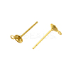 304 Stainless Steel Stud Earring Findings STAS-P370-02A-G-2