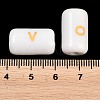 Handmade Printed Porcelain Beads PORC-T136-01D-3