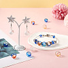 10Pcs 5 Colors Transparent Handmade Blown Glass Globe Beads GLAA-PJ0001-04-6