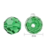   Faceted Round Imitation Austrian Crystal Bead Strands G-PH0004-15-4