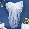 1Pc Bowknot Polyester Bridal Veils AJEW-CY0001-83-7