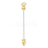 Alloy Bar Beadable Keychain for Jewelry Making DIY Crafts KEYC-A015-01G-1