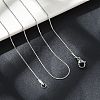 Non-Tarnish 304 Stainless Steel Serpentine Chain Necklace for Men Women NJEW-G076-01B-P-2