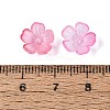 Transparent Plastic Bead Caps KY-Q005-02A-10-4