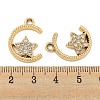 UV Plating Alloy Crystal Rhinestone Pendants ALRI-C009-10G-3