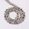 Imitate Austrian Crystal Bicone Glass Beads Strands GLAA-F029-6x6mm-07-2