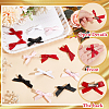 Bowknot Polyester Alligator Hair Clips AJEW-CP0008-35B-3