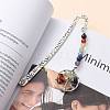 Tibetan Style Carved Alloy Bookmark AJEW-JK00161-01-4