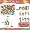 24Pcs 12 Styles Christmas Theme Alloy Enamel Pendants ENAM-FS0004-32-4