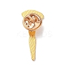 Golden Alloy Brooches JEWB-K020-01H-G-2