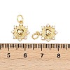 Brass Micro Pave Cubic Zirconia Pendants KK-A269-52G-3