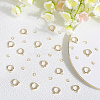 20Pcs Brass Huggie Hoop Earring Findings KK-BBC0014-57-4