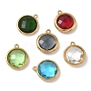 304 Stainless Steel Rhinestone Pendants STAS-P453-09G-M-1