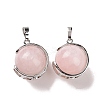 Natural Rose Quartz Pendants G-A212-01P-05-1
