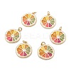 Brass Enamel Pendants KK-A155-01G-2