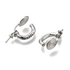 Brass with Cubic Zirconia Ear Cuff Findings LS-KK-Q048-22P-2