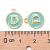 Golden Plated Alloy Enamel Charms X-ENAM-S118-05D-3