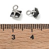 Brass Pave Cubic Zirconia Charms CU-CBABEB3-05P-4