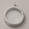 Alloy Crystal Rhinestone Locket Pendants FIND-WH0061-78P-1