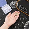 230Pcs 4 Styles Transparent ABS Plastic Pendant Blanks FIND-YW0007-54-4