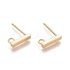 304 Stainless Ear Stud Components STAS-M274-012B-G-2