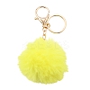 Faux Rabbit Fur Pom Pom Ball Keychain KEYC-FS00031-06-1