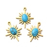 Synthetic Turquoise Pendants STAS-A080-20G-1
