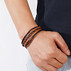 Retro Minimalist Leather Magnetic Clasp Bracelet for Men - Trendy European and American Style Jewelry LS-ST2101929-1