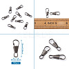 Iron Keychain Clasp Findings IFIN-TAC0002-11B-8