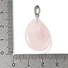 Natural Rose Quartz Pendants G-P599-02P-09-3