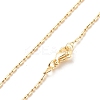 Brass Ball and Column Link Chains Necklace for Women NJEW-P265-01B-G-1