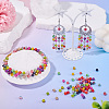 1500Pcs 15 Colors Picasso Baking Paint Glass Seed Beads SEED-TA0001-50-7