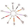 10Pcs 10 Styles Ocean Theme Alloy Pendant Decoration HJEW-TAC0066-1