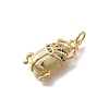 Brass Micro Pave Cubic Zirconia Pendants KK-D431-074B-02-2