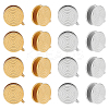 12Pcs 2 Colors 304 Stainless Steel Vortex Cuff Earrings EJEW-UN0002-54-1
