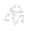 Silver Color Plated Alloy Letter Pendants LS-PALLOY-J718-01S-L-2
