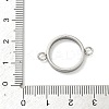 304 Stainless Steel Open Back Bezel Connector Charms STAS-B126-05B-P-3