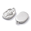 Anti-Tarnish 304 Stainless Steel Pendants STAS-R130-55P-2