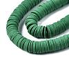 Flat Round Handmade Polymer Clay Beads CLAY-R067-12mm-46-3