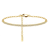 Clear Cubic Zirconia Tennis Bracelets BJEW-I314-009A-1