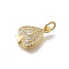 Brass Micro Pave Cubic Zirconia Pendants KK-D431-076B-01-2
