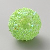 Opaque Acrylic Glitter Beads FIND-CJC0010-111A-11-2