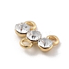 Brass Micro Pave Clear Cubic Zirconia Chandelier Components Link LS-KK-D283-11G-2