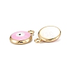 Brass Enamel Charms KK-C223-16G-02-3