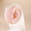 G23 Stainless Steel Micro Pave Clear Cubic Zirconia Cartilage Earrings WG72C09-03-4