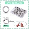 Zinc Alloy Spring Gate Rings FIND-SP0001-08B-2
