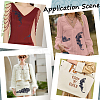 4 Pairs 2 Style Polyester & Nylon Embroidery Flower Lace Appliques DIY-GF0009-09-5