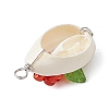 Natural Cowrie Shell & Acrylic & Glass Seed Beads Flower Shell Shaped Pendants PALLOY-JF03819-5